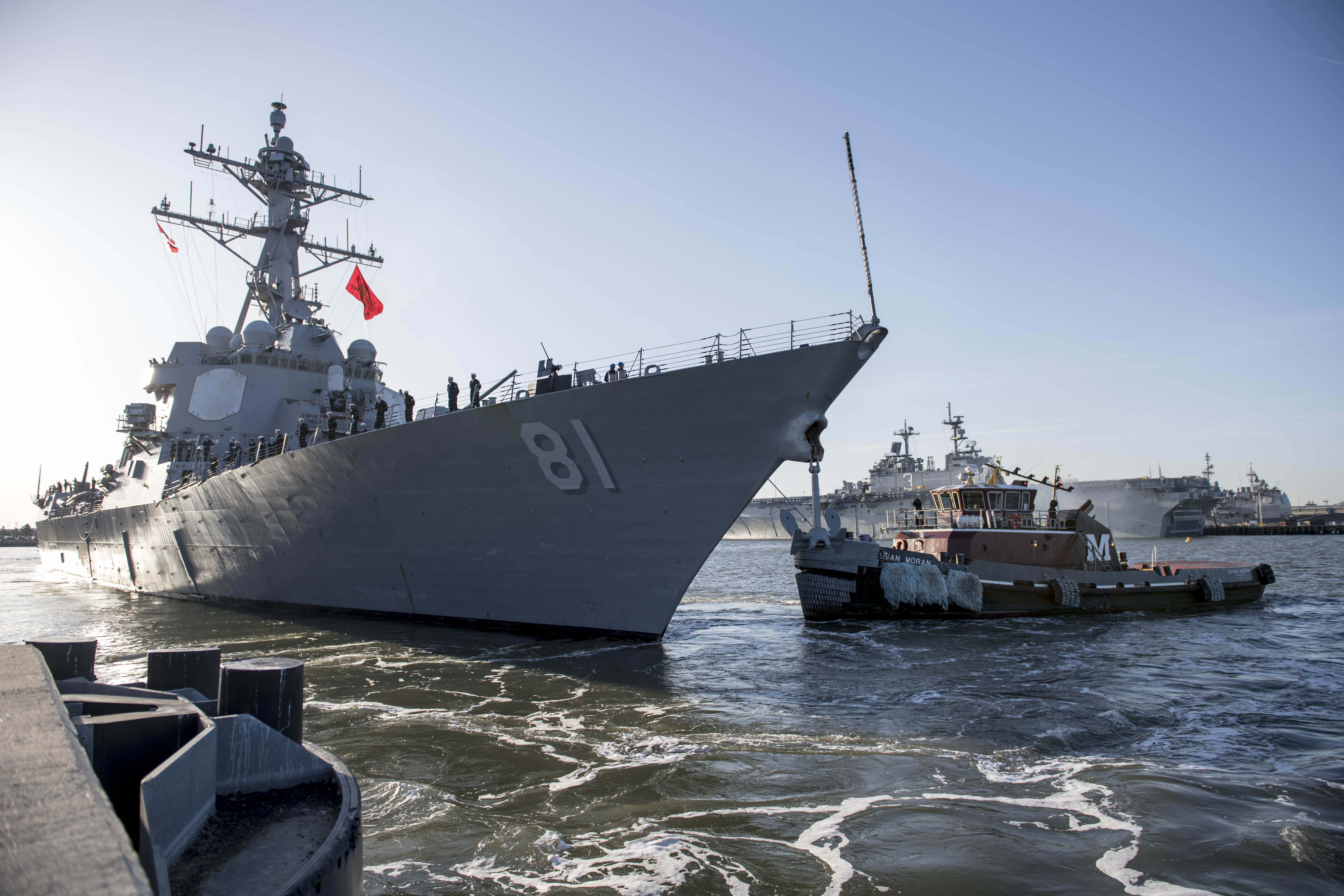 USS Winston S. Churchill to return to Norfolk on November 4